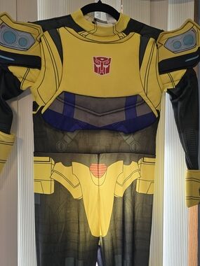 Transformers Bumblebee Costume Adult Small Padded Jumpsuit Hasbro EUC